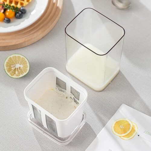 E-Cosmos Multipurpose Greek Yogurt & Curd Maker Hung Curd - 1100Ml | Durable, Bpa-Free | Easy Homemade Yogurt & Cheese (Yogurt Maker)