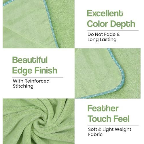 Urbanleaf Microfiber Large Bath Towel | Quick Dry Super Absorbent - Bath Towel For Men And Women | Pista Green | Towel For Bath, Travel, Gym, Beach, Pool, And Yoga (70 X 140 Cms)