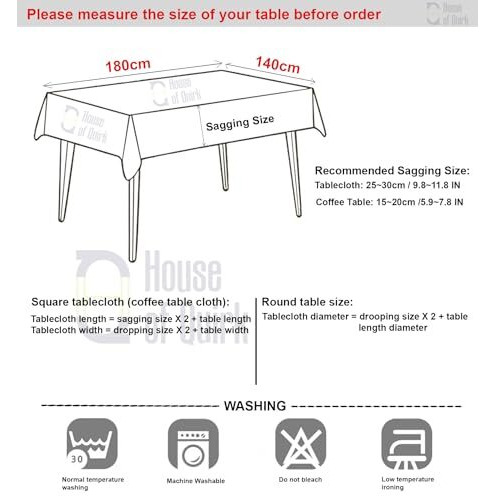 House Of Quirk Dining Table Cover Waterproof For Kitchen Dining, Polyester Table Cloth Dust And Oil Repellent, Kitchen Dcor (140X180Cm, Grey Bloom, 1 Table Cover + 4 Chair Cover), Rectangular