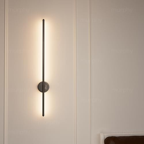 Murphy Led Wall Highlighter  Modern Aluminum Sconce, 3-In-1 Colour Changing Wall Light, Sleek Black Finish  Easy Install, 2-Year Warranty-Pack Of 1