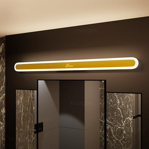 Murphy Lumaline Trioglow 15W Premium Led Mirror Wall Bathroom Light - With 3-In-1 Colour Cool White/Warm White/Natural White Linear Bar (Pack Of 1)