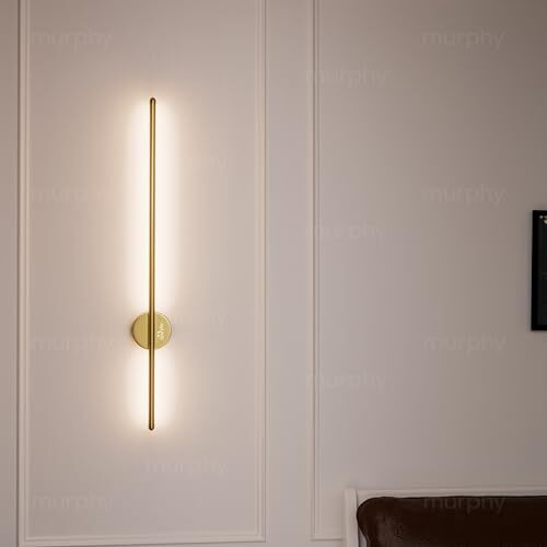 Murphy Led Wall Highlighter  Modern Aluminum Sconce, 3-In-1 Colour Changing Wall Light, Sleek Golden Finish  Easy Install, 2-Year Warranty-Pack Of 2