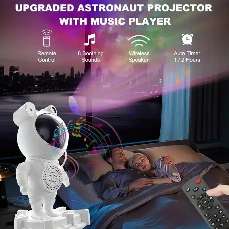 One94Store Astronaut Galaxy Projector Night Light With Speaker  360 Rotating Nebula Star Projector, Remote Control, Timer & Adjustable Head  Led Starry Sky Lamp For Kids Room, Gaming, Home & Party
