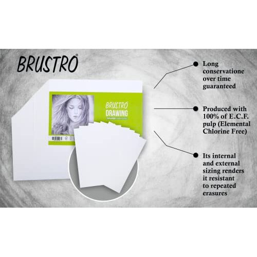 Brustro Sketching & Drawing Papers 200 Gsm A5, 32 + 8 Free Sheets (Pack Of 2)