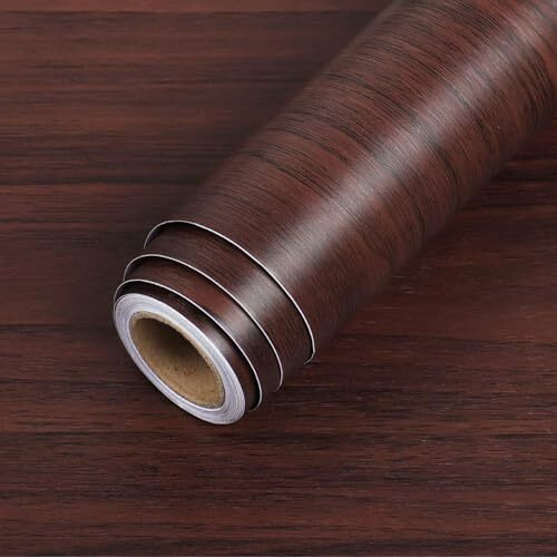 Woohome Self-Adhesive Wooden Sticker Waterproof Vinyl Stickers For Furniture, Walls, Kitchen, Bathroom, Bedroom, Wardrobe, Decorative (12 X 24 In)