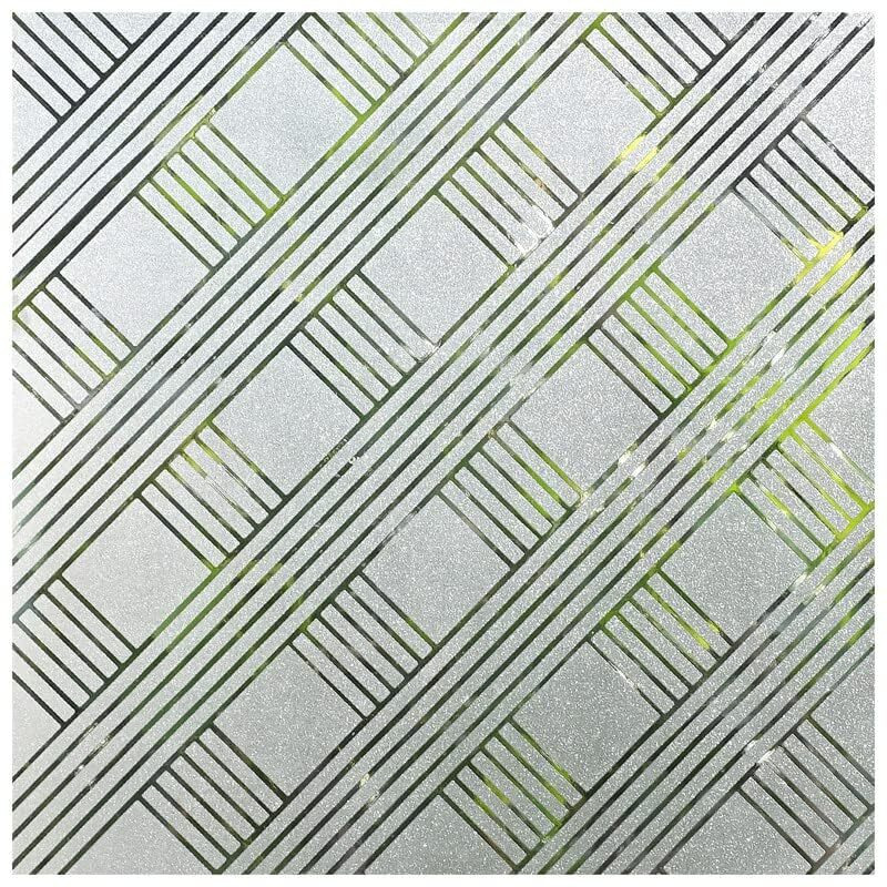 Woohome Privacy Window Film White Window Bamboo Frosting Film Window Sticker Window Frosted Vinyl Sheets For Front Door/Bathroom/Sidelight/Small Windows (24" X 48")