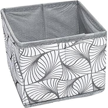 House Of Quirk Cardboard Foldable Cloth Storage Box Closet Dresser Drawer Organizer Cube Basket Bins Containers Divider With Drawers For Bras, Socks, Ties, Scarves, Set Of 6 (Grey Mystery), Utensils