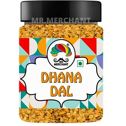 Mr. Merchant Roasted Dhana Dal, 300G (Roasted Split Coriander Seeds, Mildly Salted)
