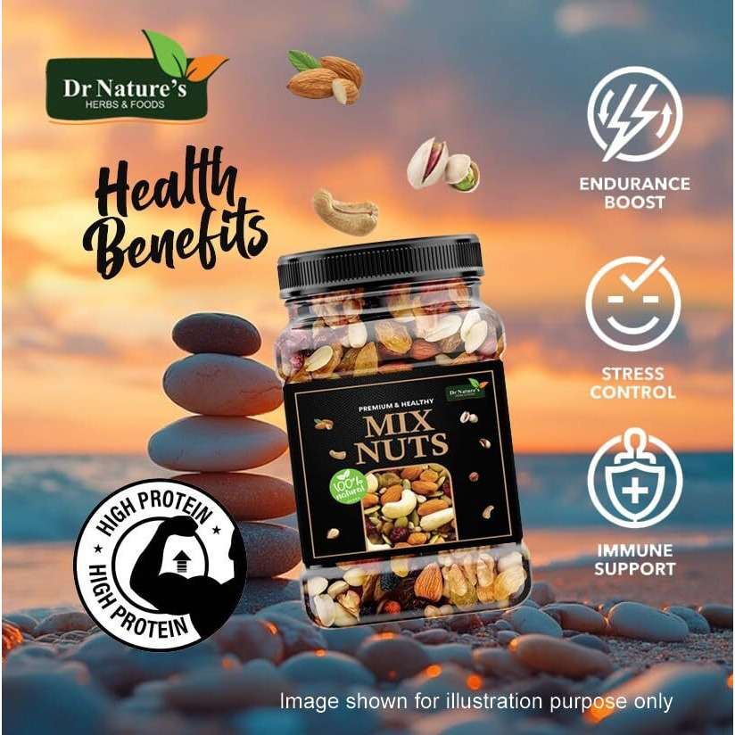 Dr NatureS Herbs And Foods | Premium Mix Dry Fruits |Healthy& Delicious Mix Nuts| Almonds,Cashews, Pistachios, Raisins,Apricots, Kiwi, Dry Dates, Walnuts, Fig,Mango,Pineapple 400Gm