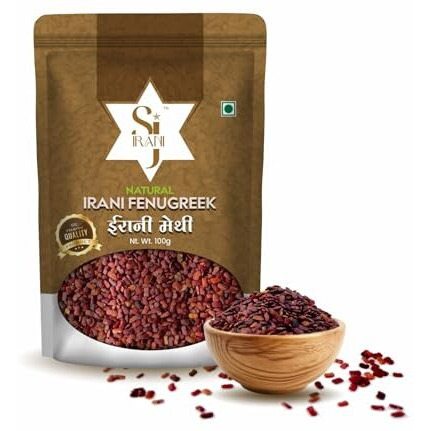 Sj Irani Irani Methi Brown Fenugreek Whole Seeds 100G Pouch Packing
