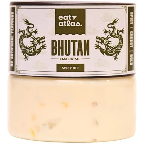 Eat Atlas Ema Datshi | Cheesy Spicy Dip | Authentic Flavour Of Bhutan | 100% Cheese, No Mayo | Guilt-Free, Ready-To-Eat (200Gm)