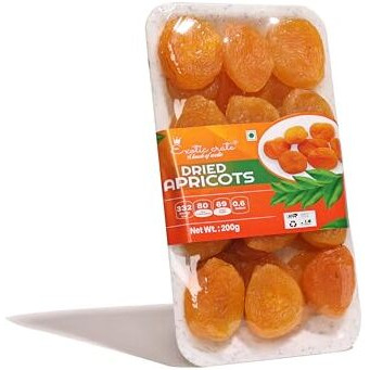 Exotic Crate Premium Dried Apricots | 200G | Soft & Juicy Turkish Apricot Dry Fruits | Naturally Sweet & Healthy Snack | Gluten-Free, Non-Gmo & Rich In Fiber Pack 1