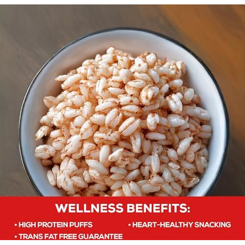 Eat Anytime Tangy Tomato Millet Kurmura | Crunchy Flavorful Snack | Zesty Tomato Taste | Made With Nutritious Millets | High In Fiber & Protein | Gluten-Free | Perfect For Healthy Snacking (Pack Of 1)