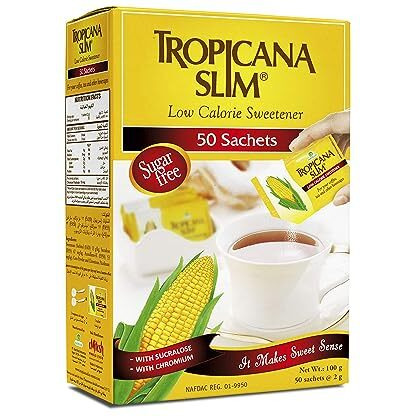 Tropicana Slim Low Calorie Sweetener 100G (50 Sachets) Sugar Free