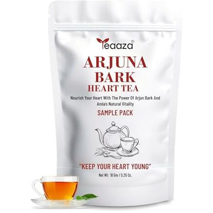 Teaaza Arjuna Tea For Heart Health, Bp Control, Controls High Blood Pressure | Promotes Heart Health | Helps Maintain Cholesterol-10 Grams Loose Leaves, Arjun Ki Chaal Tea