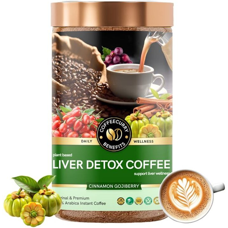 Coffeecurry Liver Cleansing Coffee (65 Gram) - Support Liver Cleansing And Wellness | Freshly Roasted Arabica Ground Coffee