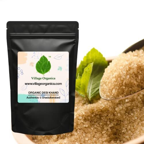 Village-Organica Desi Khand | Organic & Natural | Pure & Unrefined | Raw Sugar | Chemical Free |Storehouse Of Nutrients | Immense Health Benefits | (1800)