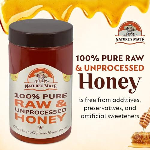 Nature's Mate Raw & Unprocessed Honey, 1 Kg