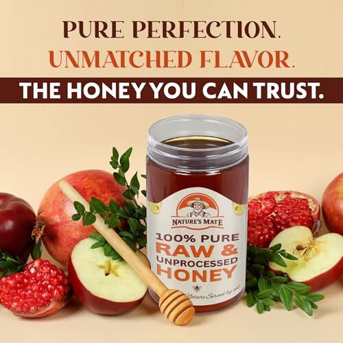 Nature's Mate Raw & Unprocessed Honey, 1 Kg