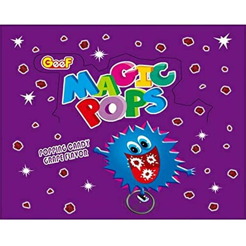 Magic Pops Popping Unique Candy Box 200Gm (Grape Flavor)