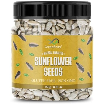 Greenfinity Natural Raw Seeds Combo Pack Of Pumpkin, Sunflower, Flax, Watermelon 250G Each, 1Kg Total