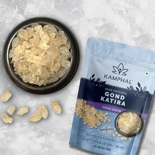 Kamphal Gond Katira Pure - 300 Gm, Almond Gum Badam Pisin | Tragacanth Gum | High Cooling Properties | 100% Natural Superfood