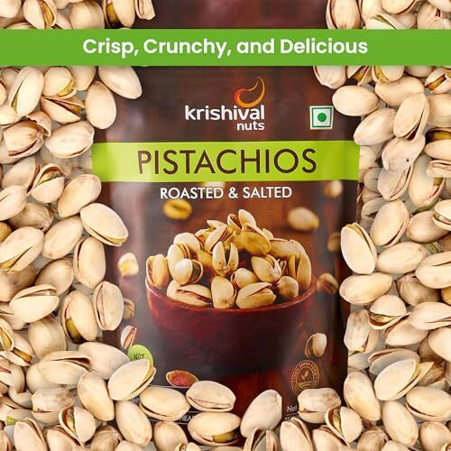 Krishival Nuts Premium Roasted & Salted Pistachios 300 Grams (3 Packs Of 100 Gram Each) | Pista Dry Fruit | Tasty & Healthy | High In Protein & Dietary Fiber | Gluten Free & Low Calorie Nuts
