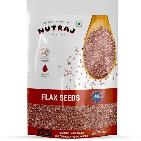 Nutraj Seeds Combo Pack 400Gm - Flax Seeds & Chia Seeds (Each 200G) - Seeds For Eating | Seed Cycling | Seed Cycling Seeds Combo