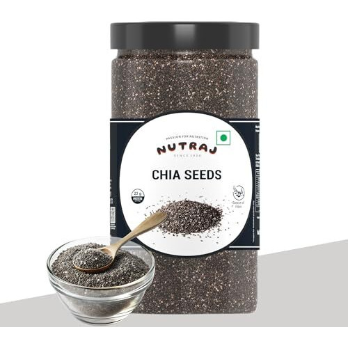 Nutraj Chia Seeds 1.5Kg (500G X 3) Jar | Seeds For Eating | Seed Cycling