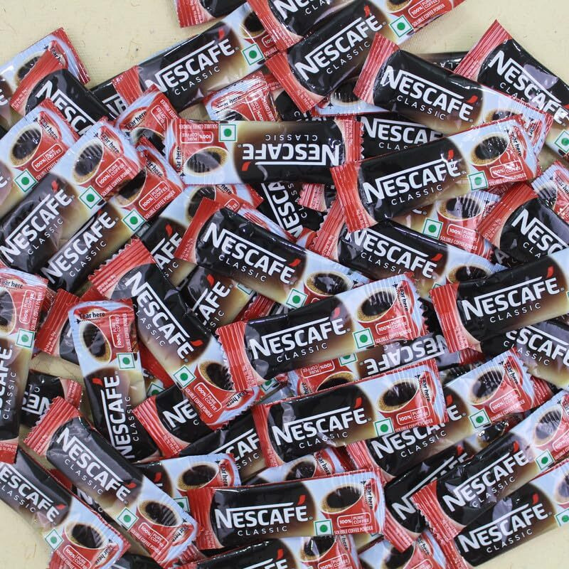 Nescafe Classic Instant Coffee Sachets Pack Of 100 | Classic Instant Coffee | 100 Gm
