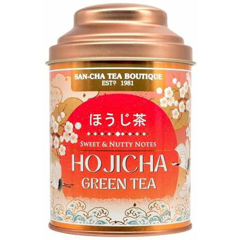 Sancha Tea Boutique, Hojicha Green Tea, Premium Roasted Green Tea, Japanese Green Ta, Delicious Hot Or Cold, Sweet & Nutty Notes, 50G Loose Leaves