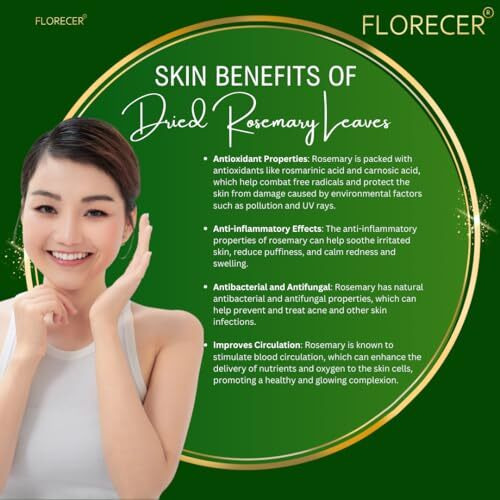 Florecer Rosemary Leaves 100G With Spray Bottle (100 Ml), For Hair Care And Seasoning Food And Herbal Rosemary Tea | Dried Rosemary Leaves | 100% Pure And Organic | Helps In Hair Growth