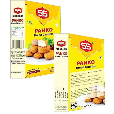 Ss Masalas Panko Breadcrumbs | 70G Pack Of 4 (280G) | Light & Crispy Coating For Frying & Baking | Perfect For Chicken, Fish, Shrimp, And Cutlets