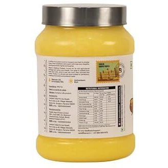 Barosi Premium Cow Ghee 1000 Ml | 100% Pure | Danedar Texture | Rich In Good Fats And Antioxidants | Easy To Digest