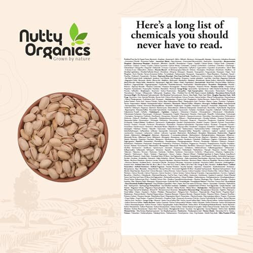 Nutty Organics California Roasted Pistachios 500 Gm | Hand Selected Jumbo | Nutritious Tasty & Healthy Nuts Dry Fruits | Rich In Protein