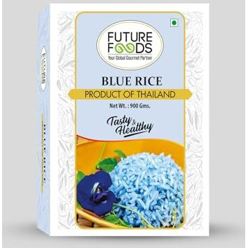 Future Foods Premium Thai, Jasmine Blue Rice 900 Gram | Short Grain | Healthy & Rich In Antioxidants | Sugar-Free & Gluten Free | Cholesterol & Fat-Free | Supports Digestion | Easy To Cook