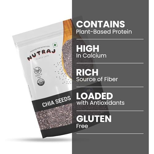 Nutraj Chia Seeds 200G Pouch | Seeds For Eating | Seed Cycling