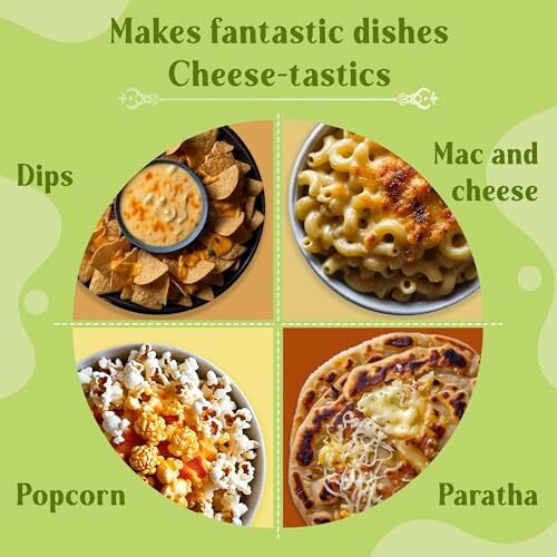 Grella Cheese Garlic Seasoning Powder|125 Gms X 2|For Popcorn,Nachos,Pasta,Fries,Dips&Other Snacks By-Season It Up,Theater Cheese Popcorn Powder|Garlic Cheddar Cheese Powder (Pack Of 2)
