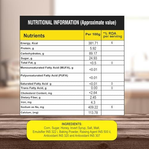 800 Am Corn Flakes Honey 300 Gram (Pack Of 3), Golden Corns & Honey, No Cholesterol, Trans Fat, Artificial Additives, Iron & Calcium, Crunchy & Nutritious Whole Grain Breakfast Cereal