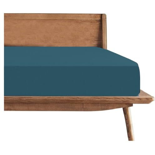 Trance Cotton Feel Terry Ultra Soft Waterproof Mattress Protector | Breathable - Hypoallergenic Mattresses Cover (78X66 Inch | 6.5X5.5 Feet, Teal - Pack Of 1)