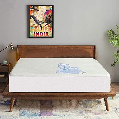 Trance Cotton Feel Terry 72 X 70 Inch Ultra Soft Waterproof Mattress Protector | Breathable - Hypoallergenic Fitted Style Mattresses Cover (72X70 Inch | 6X5.8 Feet, White - Pack Of 1)