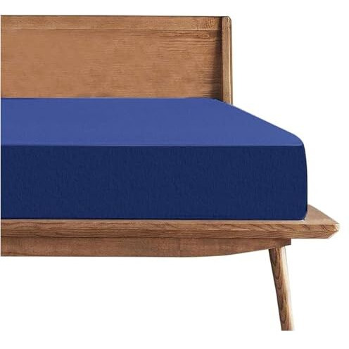 Trance Cotton Feel Terry Ultra Soft Waterproof Mattress Protector Queen Size Double Bed | Breathable - Hypoallergenic Bed Cover Queen Size (78X60 Inch | 6.5X5 Feet, Classic Blue - Pack Of 1)