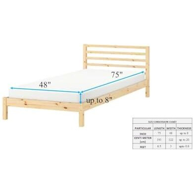 Trance Cotton Feel Terry Ultra Soft Waterproof Mattress Protector | Breathable - Hypoallergenic Mattresses Cover (75X48 Inch | 6.25X4 Feet,Classic Blue - Pack Of 1)