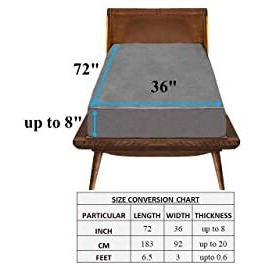 Trance Cotton Feel Terry Ultra Soft 100% Waterproof Mattress Protector For Single Bed | Breathable - Hypoallergenic Mattresses Cover (72X36 Inch | 6X3 Feet, Grey - Pack Of 1 | Single Bed)