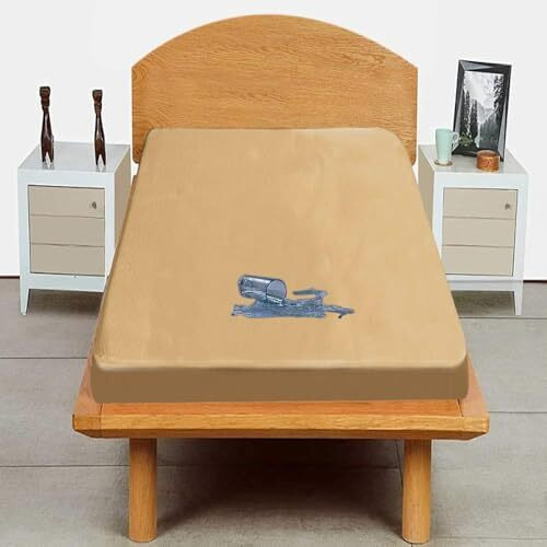 Trance Cotton Feel Terry Ultra Soft Waterproof Mattress Protector | Breathable - Hypoallergenic Bed Protector (72X36 Inch | 6X3 Feet, Brown - Pack Of 1)