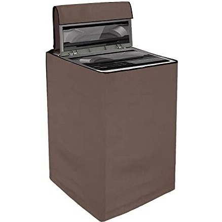 Yellow Weaves Polyester Waterproof&Dust-Proof Top Loading Fully Automatic Washing Machine Cover For 6 Kg, 6.5 Kg, 7Kg&7.5 Kg -(Brown)