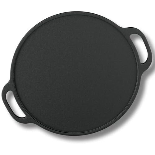 Esspy 12 Inch/30 Cm Pre-Seasoned Cast Iron Dosa Tawa Non Stick | Dosa Pan | Gas & Induction Cookware | Cast Iron Cookware | Toxin-Free | No Chemical Coating | 10 Years Warranty