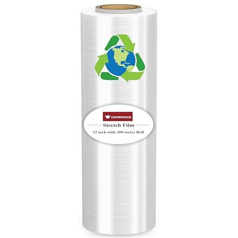 Cintrotech Biodegradable Wrapping Roll For Packing Material,12 Inch (300 Mm), 100 Meter Length, Pack Of 2, White