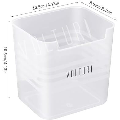 Volturi Fridge Storage Containers (Pack Of 6) - Multipurpose Space-Saving Organizer For Refrigerator Side Door, Kitchen, Fruits, Vegetables