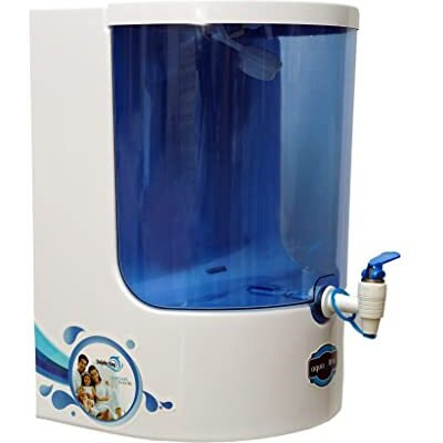 Aquaultra Dolphin 5 Stage Purification 9 Liter Ro + Active Copper + B12 Alkaline Water Purifier Filter For Home Office White And Blue